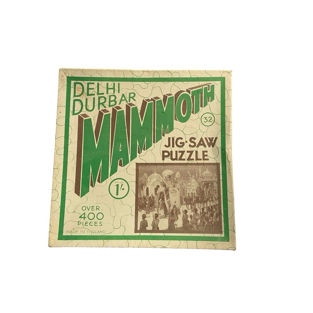 Vintage Mammoth Delhi Durbar Puzzle 400+ Pieces Queensway Press England 19x15